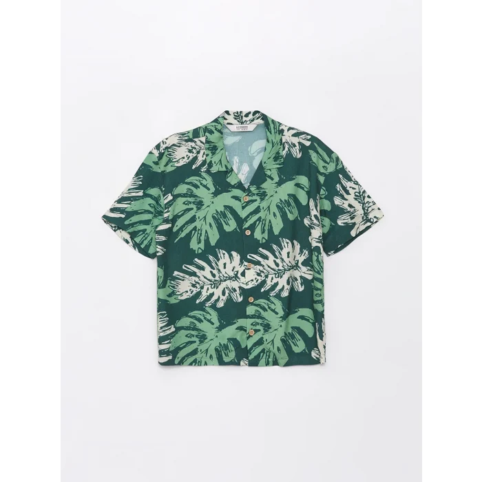 LCW Kids Yeşil Rahat Kalıp Erkek Çocuk Gömlek