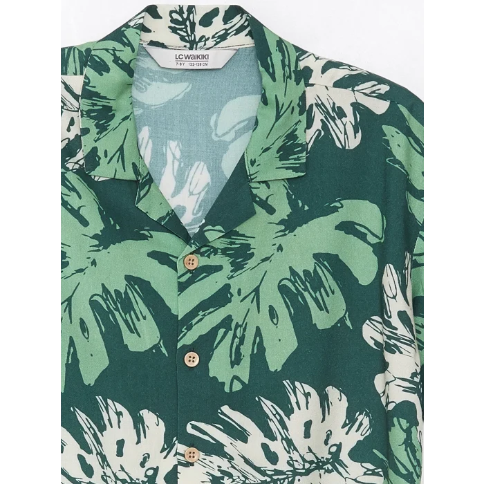 LCW Kids Yeşil Rahat Kalıp Erkek Çocuk Gömlek