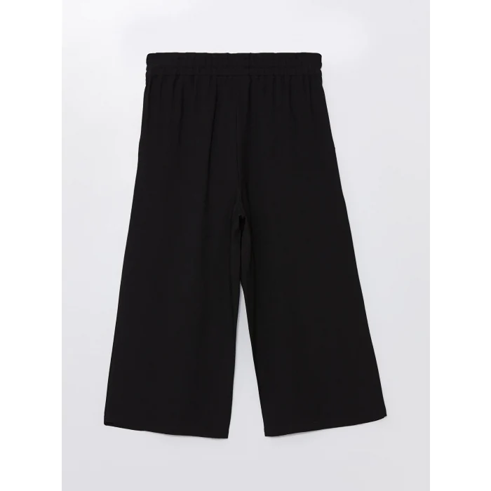 LCWAIKIKI Classic Siyah Beli Lastikli Rahat Kalıp Kadın Kapri