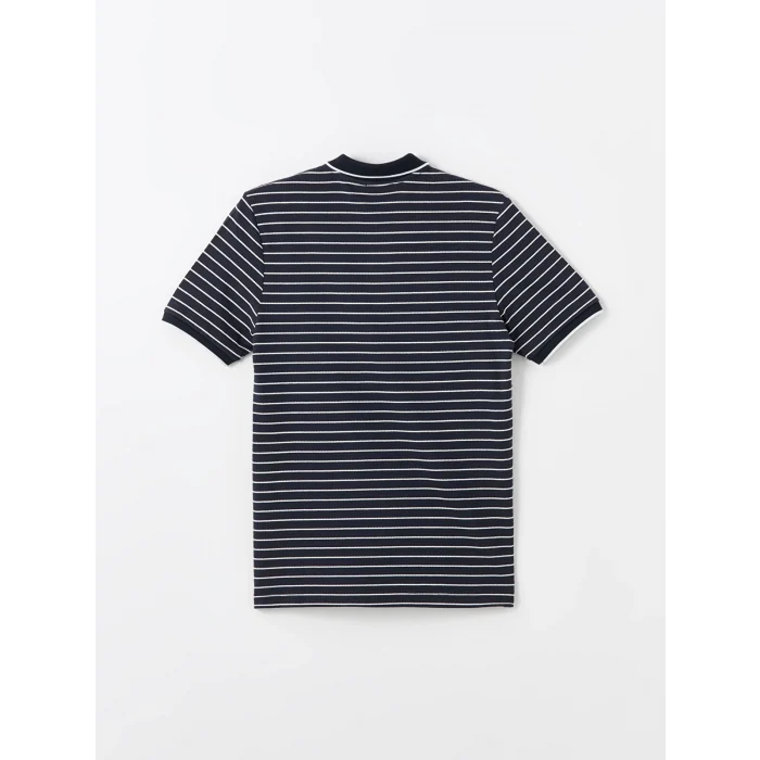 SOUTHBLUE Lacivert Polo Yaka Kısa Kollu Çizgili Erkek Tişört