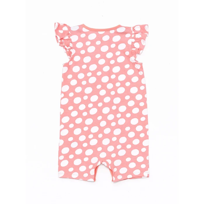 LCW baby Ekru Bisiklet Yaka Kız Bebek Tulum 2li