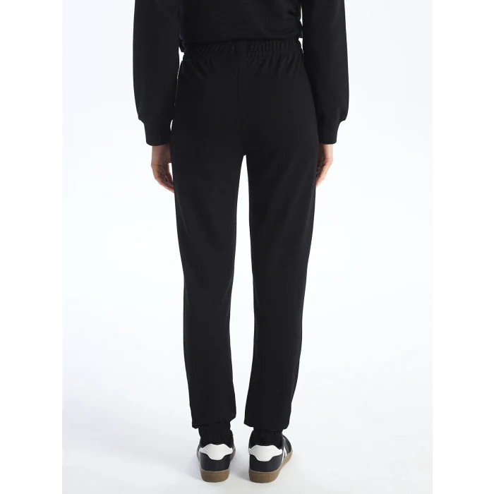 LCW Modest Siyah Kadın Beli Lastikli Düz Jogger Eşofman Altı