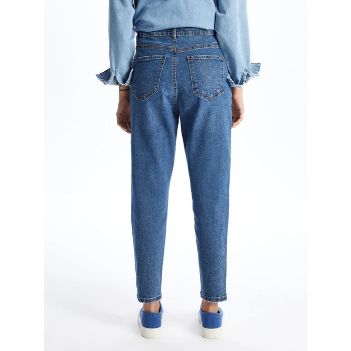 LCW Jeans Indigo Slim Mom Kadın Jean Pantolon