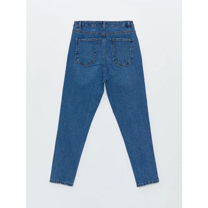 LCW Jeans Indigo Slim Mom Kadın Jean Pantolon