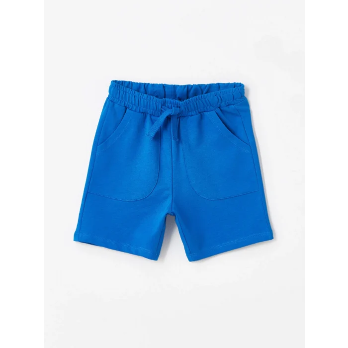 LCW Kids Ekru Bisiklet Yaka Kısa Kollu Baskılı Erkek Bebek Tişört ve Şort 2li Takım