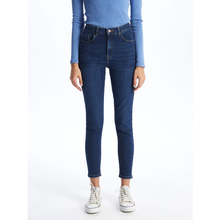 LCW Jeans Indigo Jüpiter Süper Skinny Fit Kadın Jean Pantolon