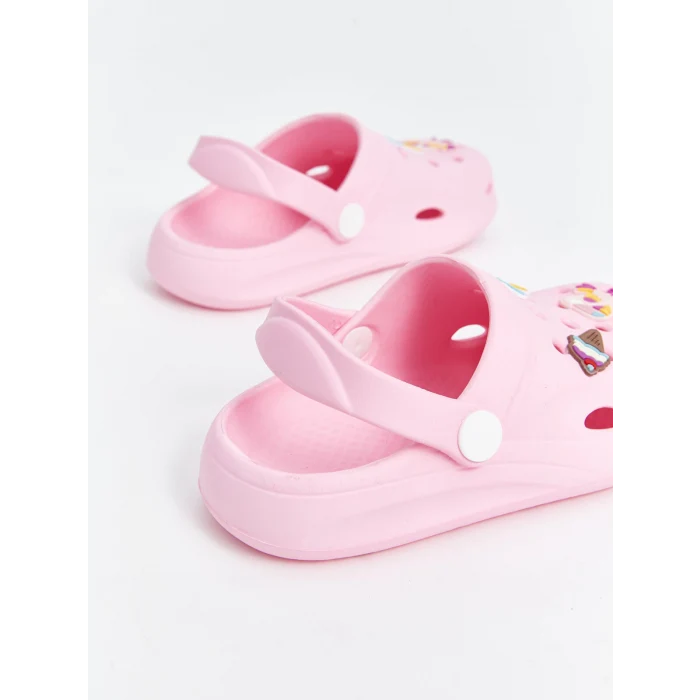 LCW STEPS Pembe Baskılı Kız Çocuk Plaj Sandaleti