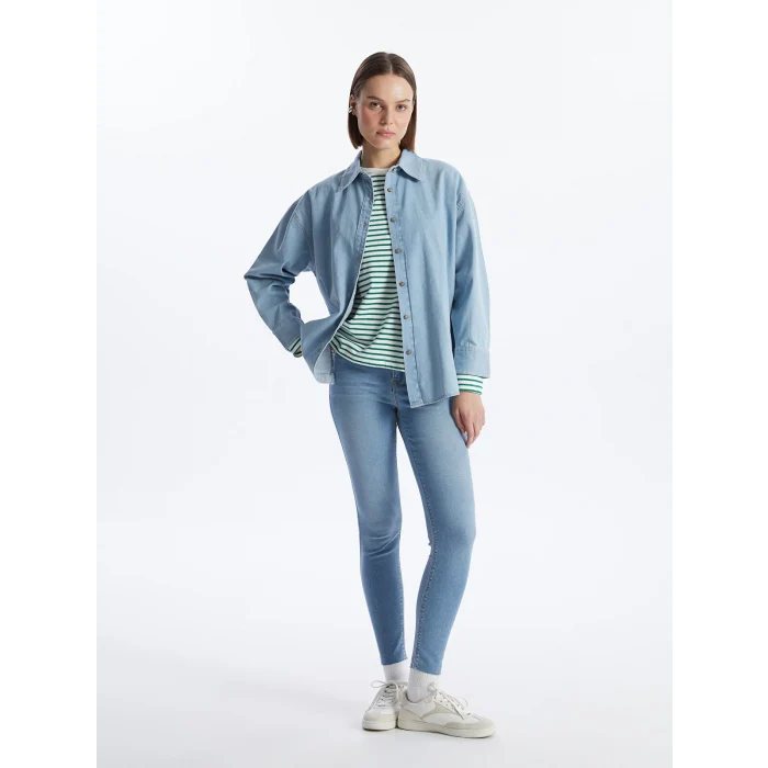 LCW Jeans Indigo Mercury Skinny Fit Kadın Jean Pantolon