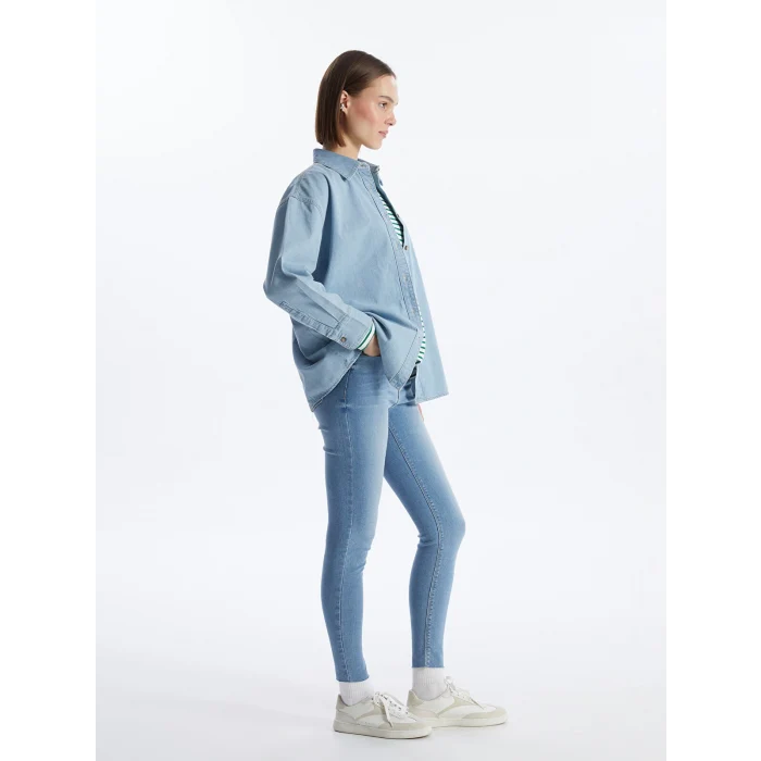 LCW Jeans Indigo Mercury Skinny Fit Kadın Jean Pantolon