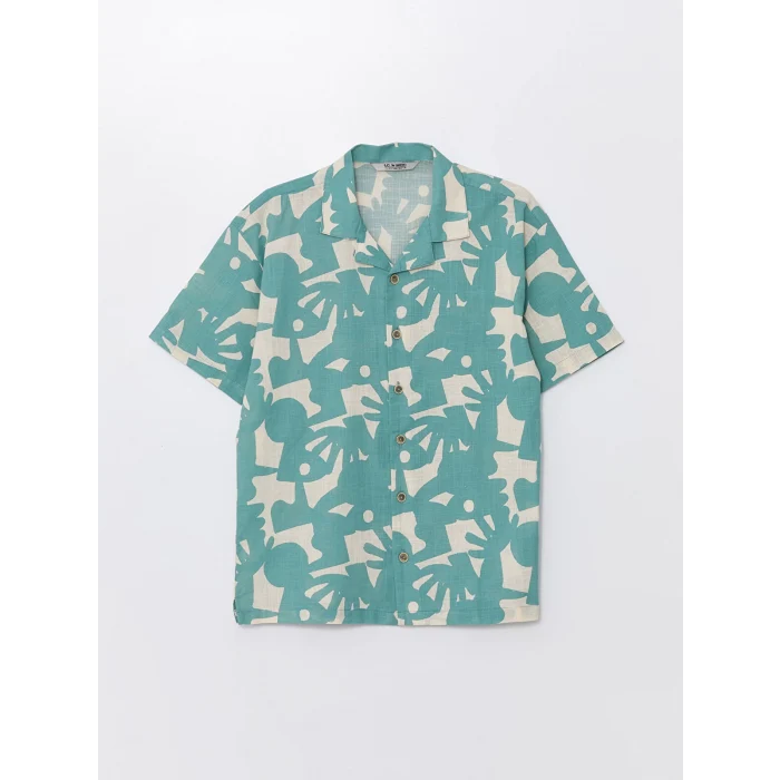 LCW Kids Yeşil Rahat Kalıp Erkek Çocuk Gömlek