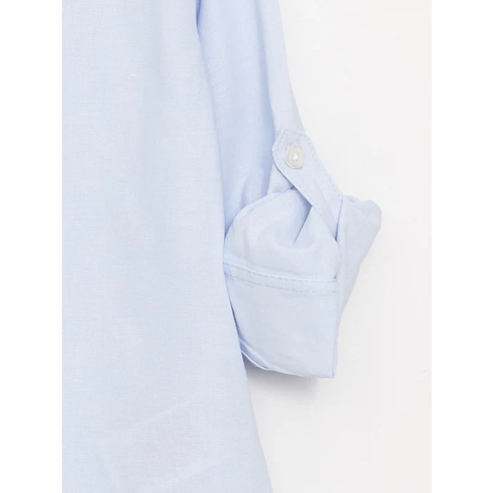 LCW Kids Mavi Basic Uzun Kollu Erkek Çocuk Gömlek