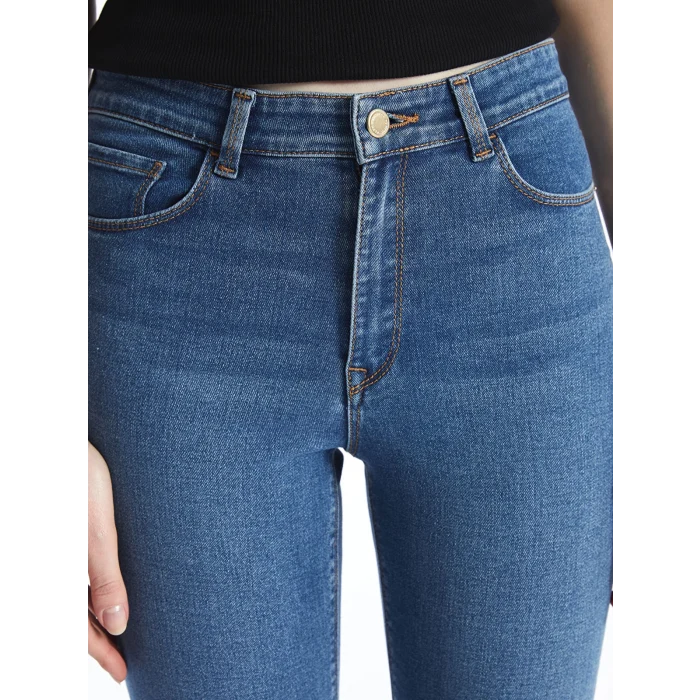 LCW Jeans Indigo Jüpiter Süper Skinny Fit Kadın Jean Pantolon