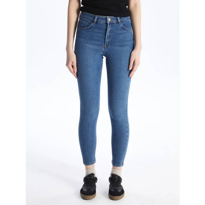 LCW Jeans Indigo Jüpiter Süper Skinny Fit Kadın Jean Pantolon