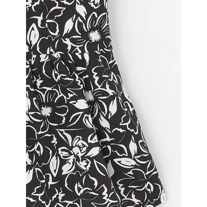 LCW Kids Siyah Beli Lastikli Kız Çocuk Şort Etek