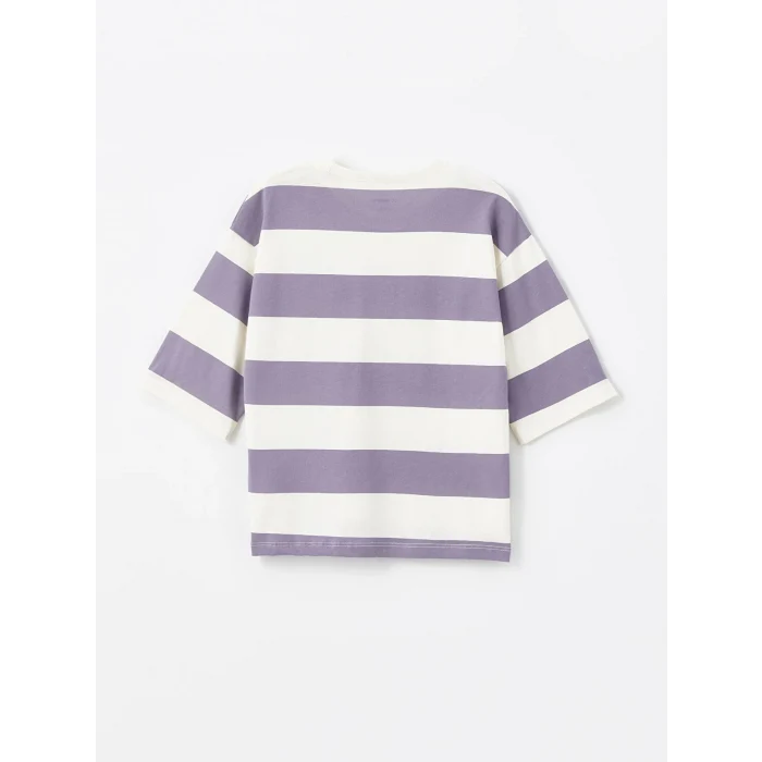 LCW Kids Bej Bisiklet Yaka Baskılı Erkek Bebek Tişört ve Şort 2li Takım