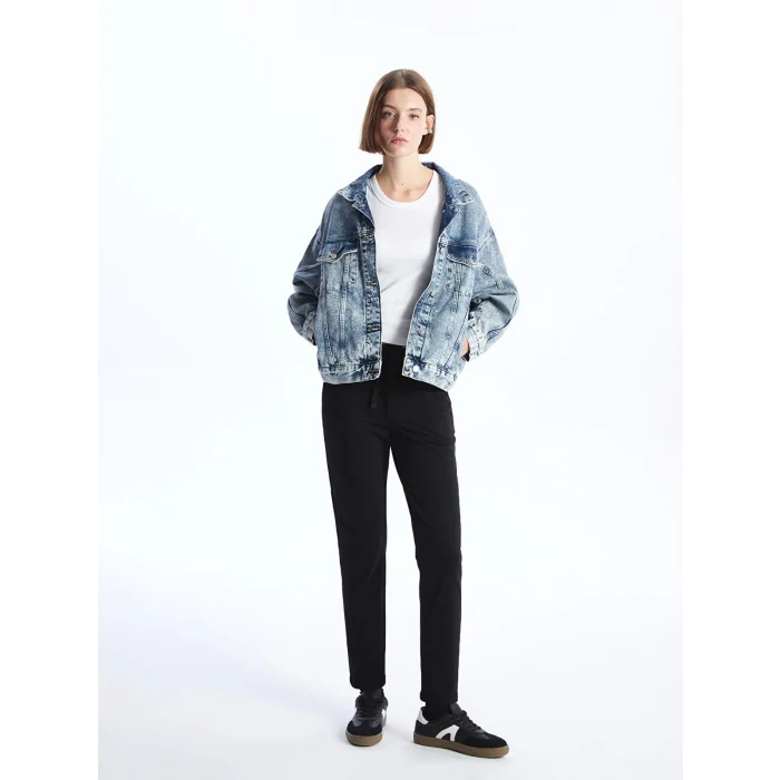 LCW Vision Siyah Beli Lastikli Kadın Eşofman Altı