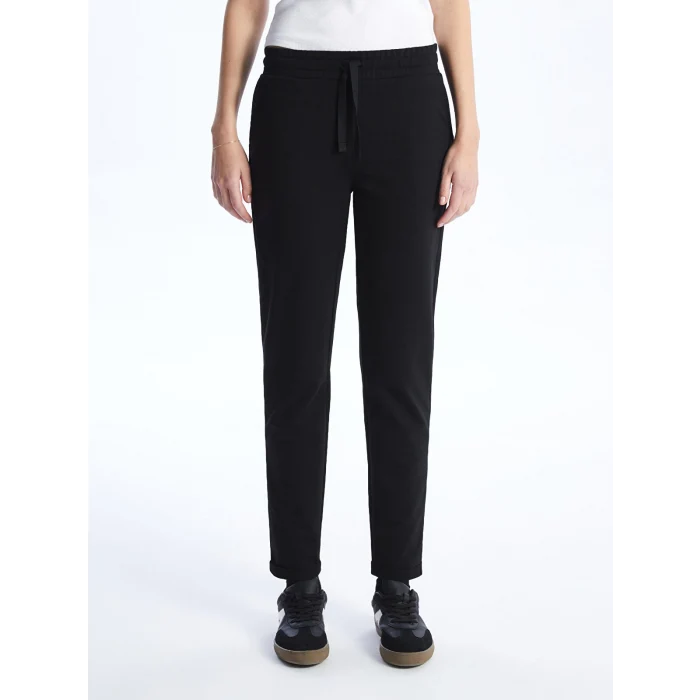 LCW Vision Siyah Beli Lastikli Kadın Eşofman Altı