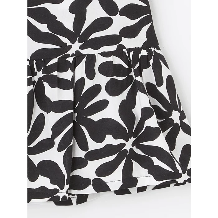 LCW Kids Siyah Beli Lastikli Kız Çocuk Şort Etek