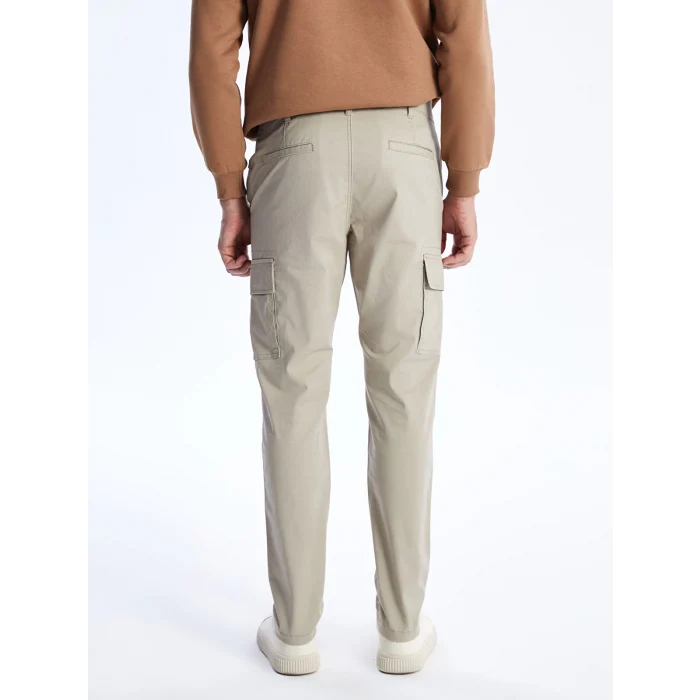 LCWAIKIKI Classic Bej Dar Kalıp Gabardin Erkek Chino Pantolon