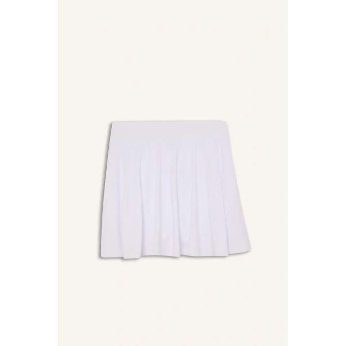Defacto A2514 Beyaz DeFactoFit Sporcu İçi Taytlı Mini Tenis Eteği