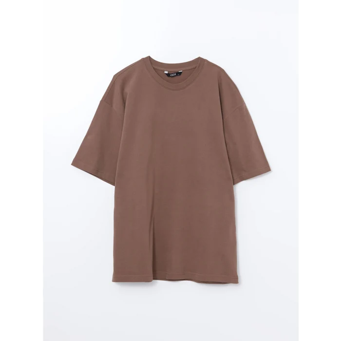 XSIDE Kahverengi Bisiklet Yaka Penye Erkek Tişört