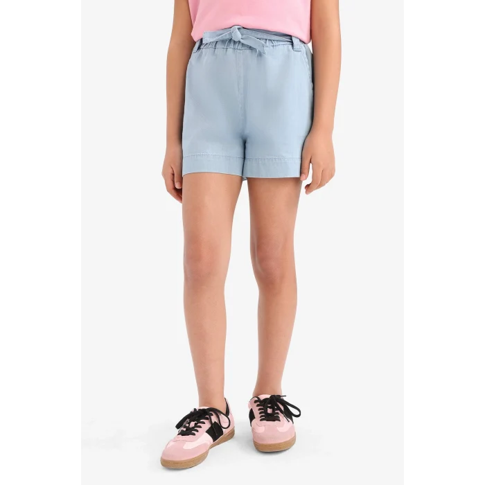 Defacto C9302 Mavi Kız Çocuk Jean Şort