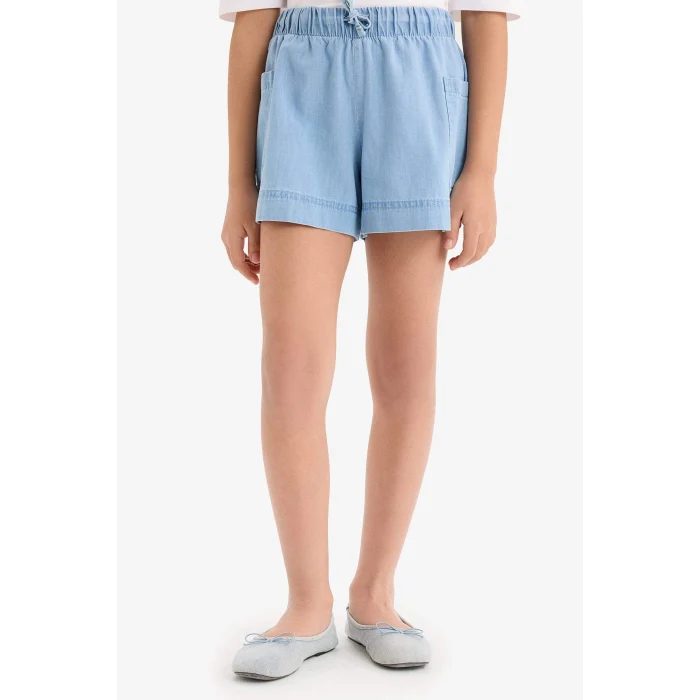 Defacto B6574 Mavi Kız Çocuk Jean Şort