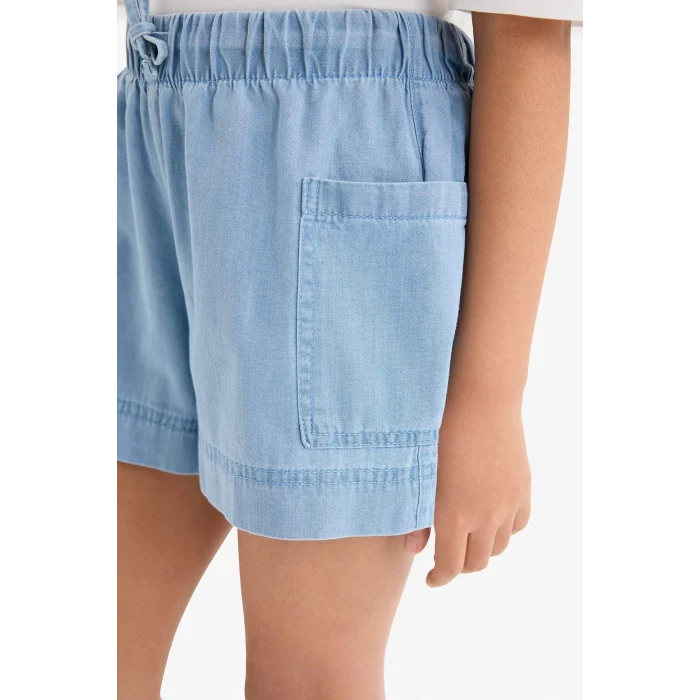 Defacto B6574 Mavi Kız Çocuk Jean Şort