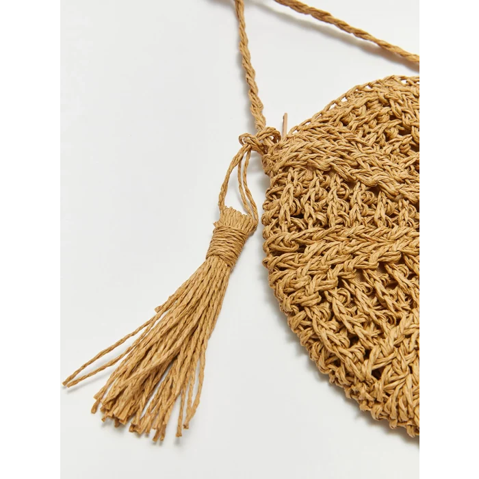 LCW ACCESSORIES Kahverengi Hasır Kadın Çapraz Çanta