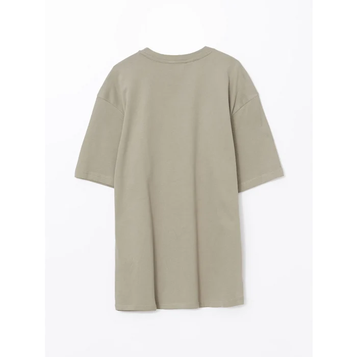 XSIDE Haki Bisiklet Yaka Penye Erkek Tişört