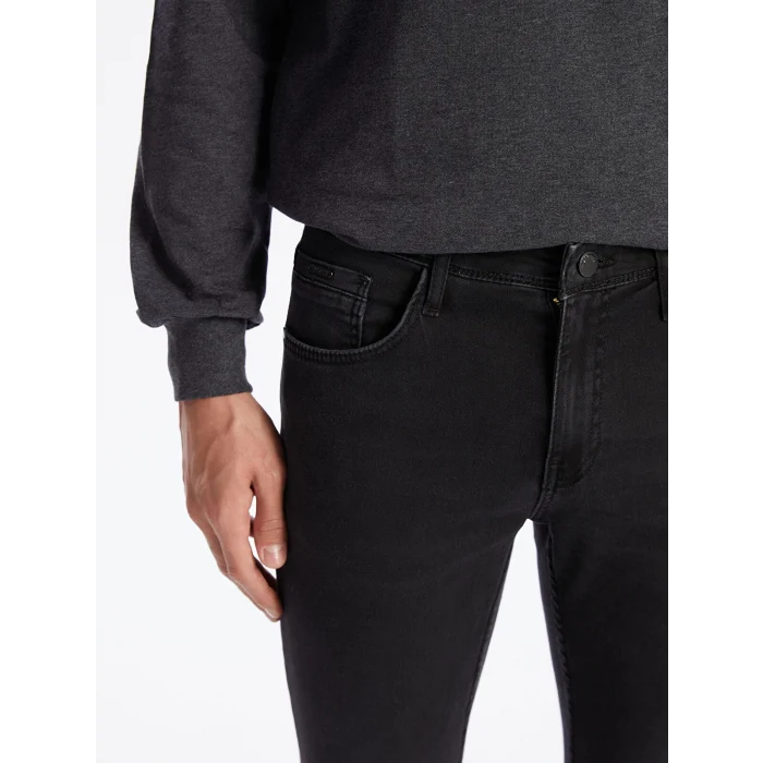LCW Jeans Siyah 750 Slim Fit Erkek Jean Pantolon