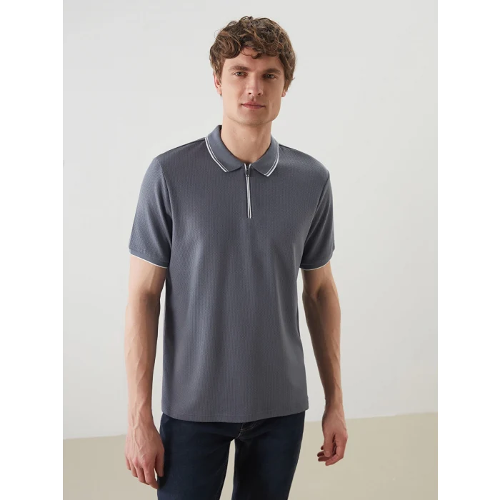 LCW Vision Petrol Polo Yaka Kısa Kollu Erkek Tişört