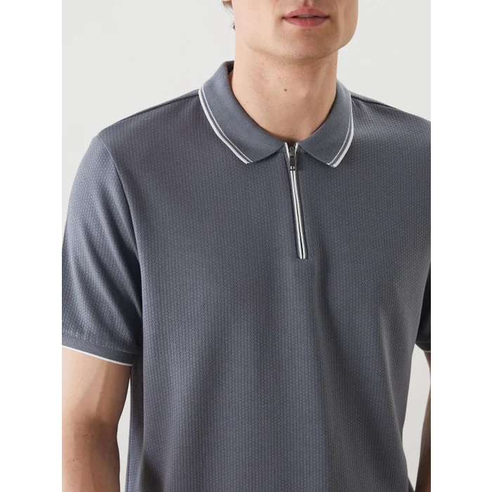 LCW Vision Petrol Polo Yaka Kısa Kollu Erkek Tişört