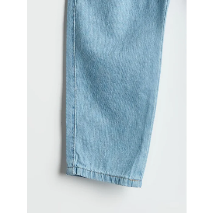 LCW Kids Indigo Beli Lastikli Erkek Çocuk Jogger Jean Pantolon