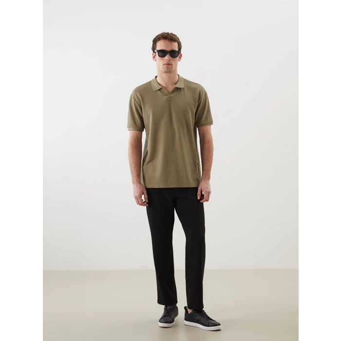 LCW Vision Yeşil Polo Yaka Kısa Kollu Erkek Tişört