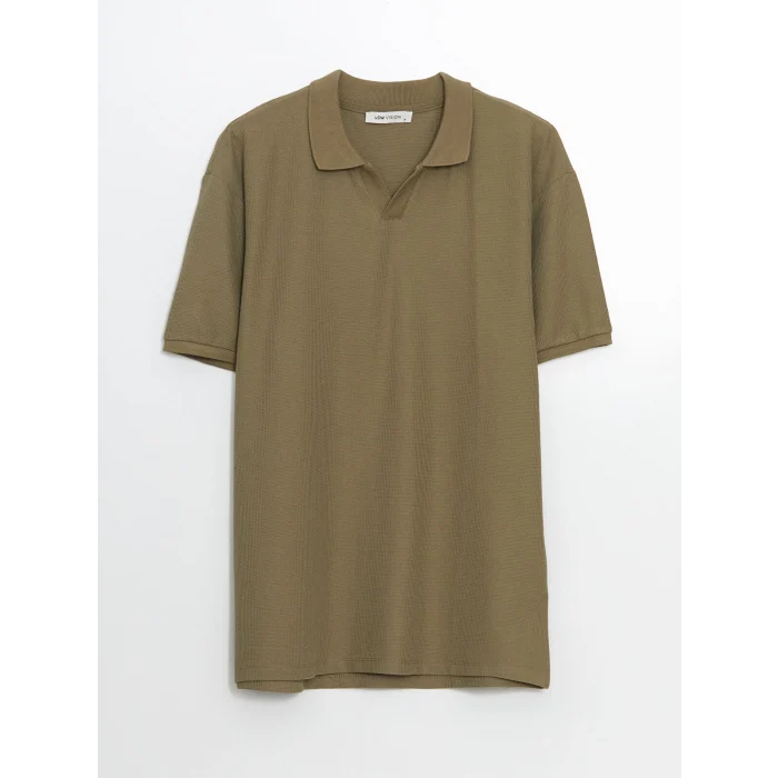 LCW Vision Yeşil Polo Yaka Kısa Kollu Erkek Tişört