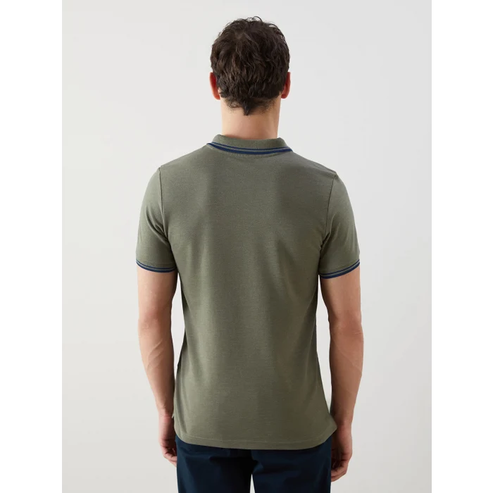 LCWAIKIKI Classic Haki Polo Yaka Pike Erkek Tişört