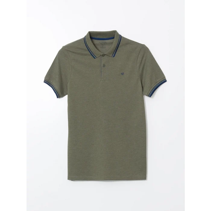 LCWAIKIKI Classic Haki Polo Yaka Pike Erkek Tişört