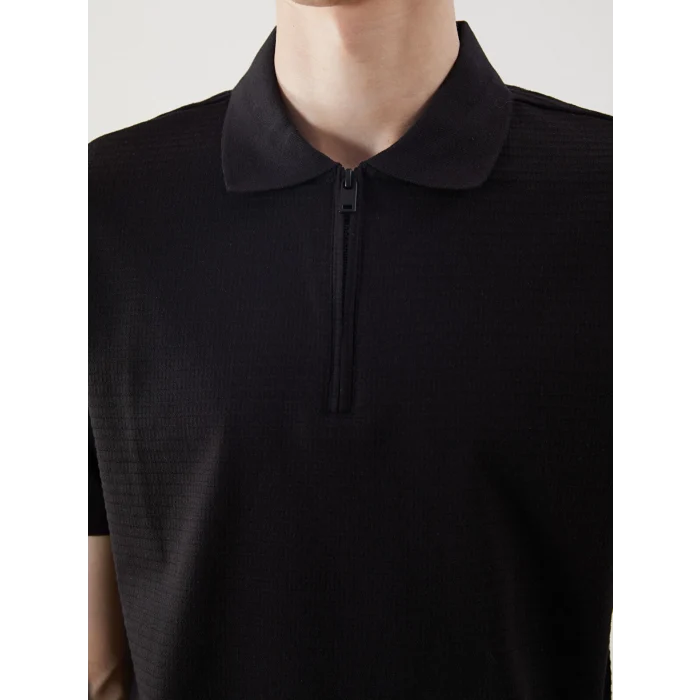 XSIDE Siyah Polo Yaka Erkek Tişört