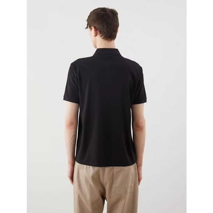 XSIDE Siyah Polo Yaka Erkek Tişört