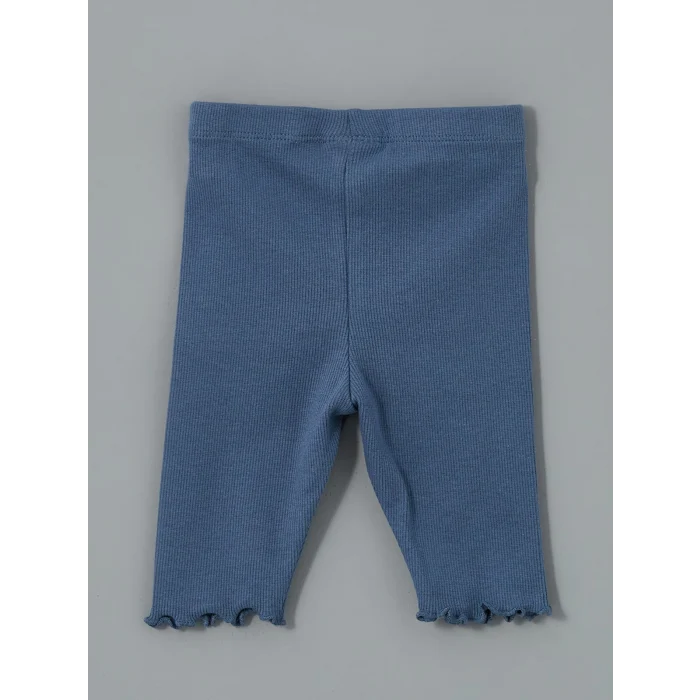 LCW baby Ekru Çiçekli Kız Bebek Tişört ve  Tayt 2li