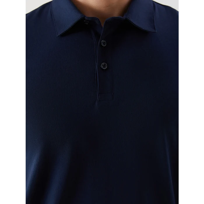 LCWAIKIKI Classic Lacivert Polo Yaka Kısa Kollu Erkek Tişört