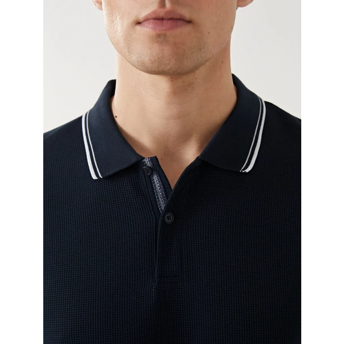 LC WAIKIKI Lacivert Polo Yaka Kısa Kollu Erkek Tişört