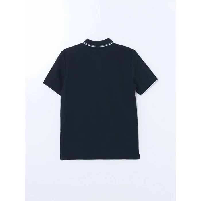 LC WAIKIKI Lacivert Polo Yaka Kısa Kollu Erkek Tişört