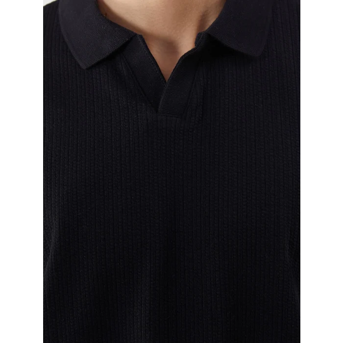 LCW Vision Siyah Polo Yaka Erkek Tişört