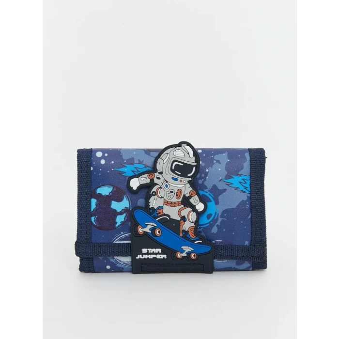 LCW ACCESSORIES Karişik Uzay Baskılı Cırt Cırtlı Erkek Çocuk Cüzdan
