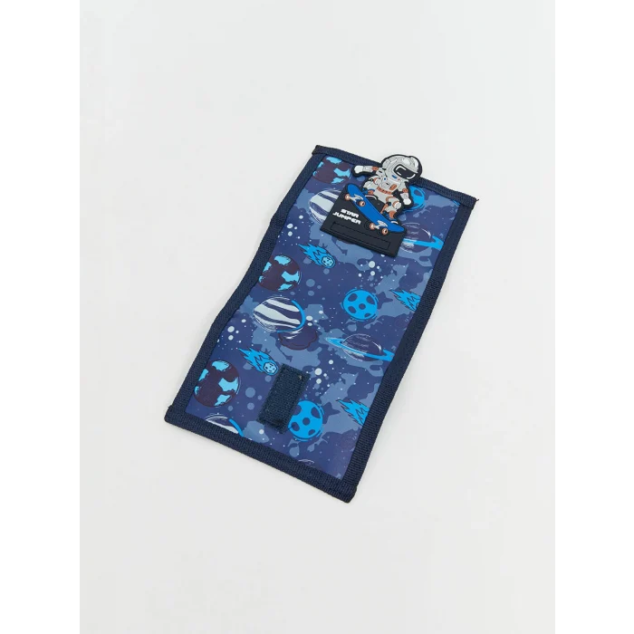 LCW ACCESSORIES Karişik Uzay Baskılı Cırt Cırtlı Erkek Çocuk Cüzdan