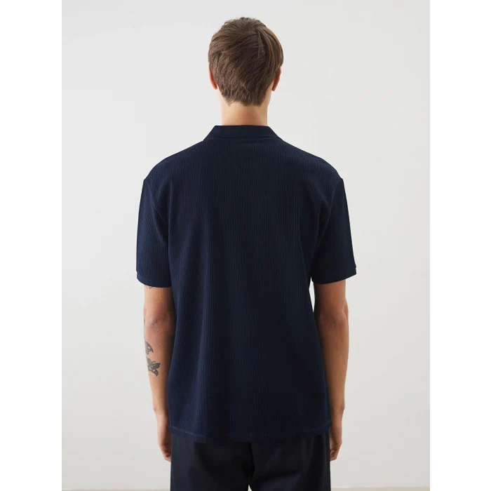 LCW Vision Lacivert Polo Yaka Kısa Kollu Erkek Tişört