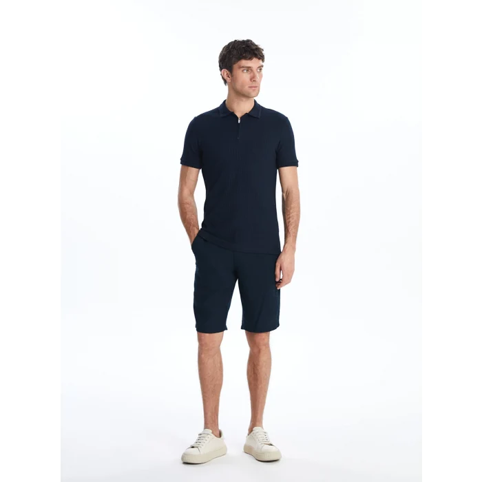 LCWAIKIKI Classic Lacivert Polo Yaka Erkek Tişört