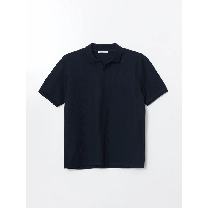 LCW Vision Lacivert Polo Yaka Kısa Kollu Erkek Tişört